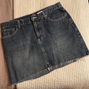Cute denim LUX mini skirt, size 13